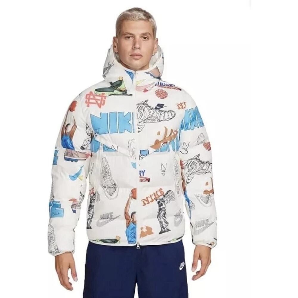 Nike Storm-Fit Bold School Windrunner Puffer Jacket FZ2288-133 Men Size Small